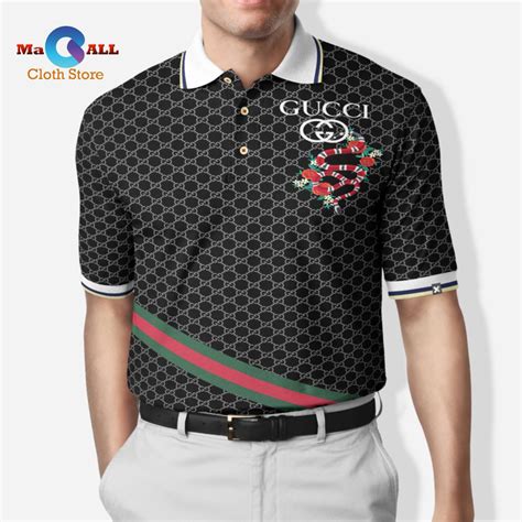 polo gucci serpente a righe|Gucci Polo Shirts for Men .